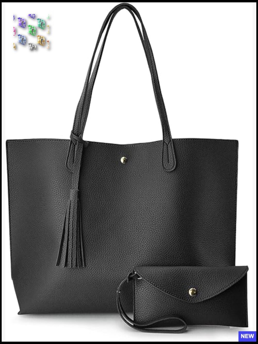 Minimalist Pebbled Faux Leather Tote Shoulder Handbag Oversized Work Bag